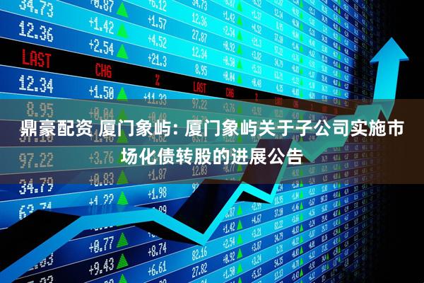 鼎豪配资 厦门象屿: 厦门象屿关于子公司实施市场化债转股的进展公告