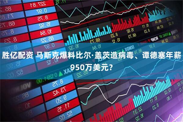胜亿配资 马斯克爆料比尔·盖茨造病毒、谭德塞年薪950万美元？
