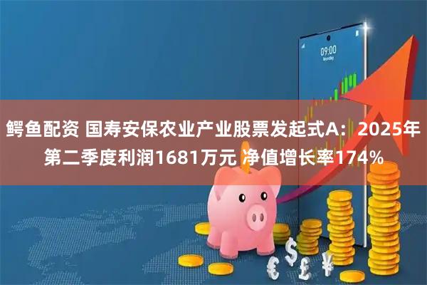 鳄鱼配资 国寿安保农业产业股票发起式A：2025年第二季度利润1681万元 净值增长率174%