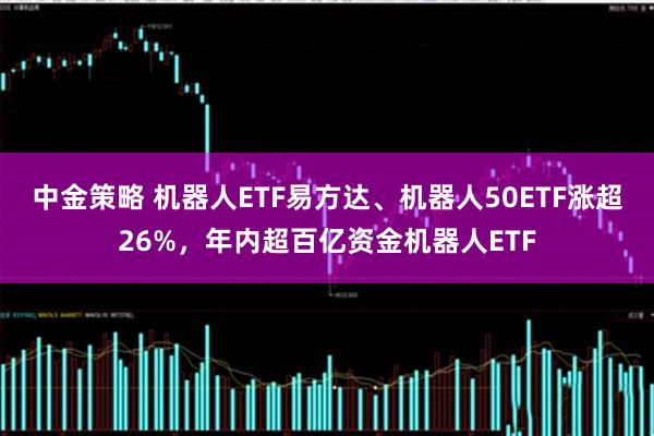 中金策略 机器人ETF易方达、机器人50ETF涨超26%，年内超百亿资金机器人ETF